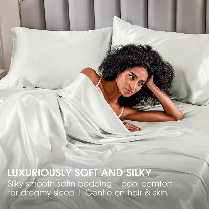 FreshCulture Satin Sheets Full Size - Image 6