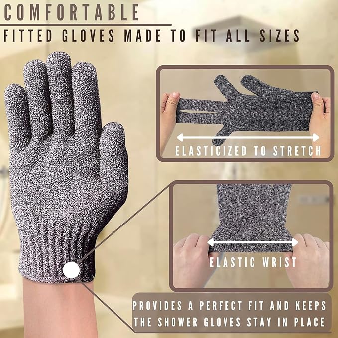 Sphynx Hairless Cats Bamboo Bath Gloves - Image 3