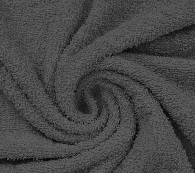 Basic Medium Bath Towels 24x48 Inches – Pack of 6 – Grey Color – Soft and - Image 8