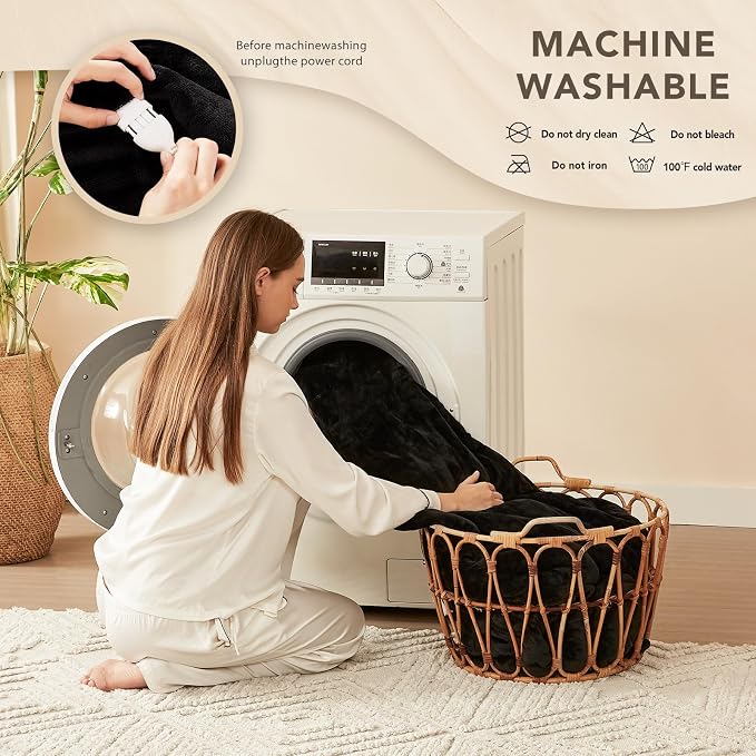 Homemate Electric Heated Blanket Full Size - Image 7