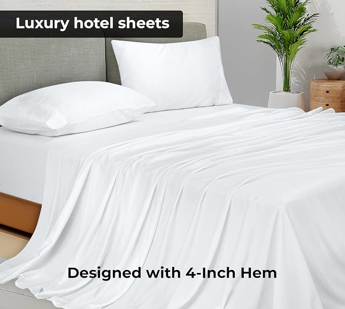 Royale Linens Twin Flat Sheet - Image 2