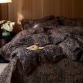 mixinni Duvet Cover Set King, Vintage Opulence Yarn-Dyed Jacquard Double-Layer by mixinni