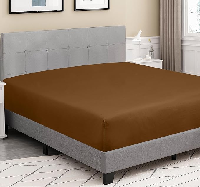 ROYALE LINENS 300 Thread Count 100% Long Staple Combed Cotton Fitted Sheet Twin - Image 4
