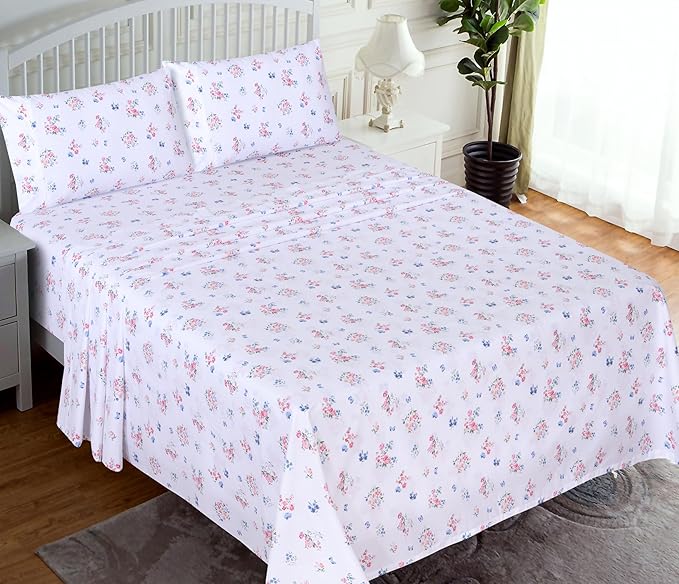 RUVANTI 100% Cotton Sheets – Full Size Percale Bedding, Cooling & Breathable - Image 2