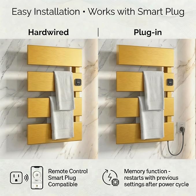 Electric Towel Warmer, Heated Towel Rack - Image 5