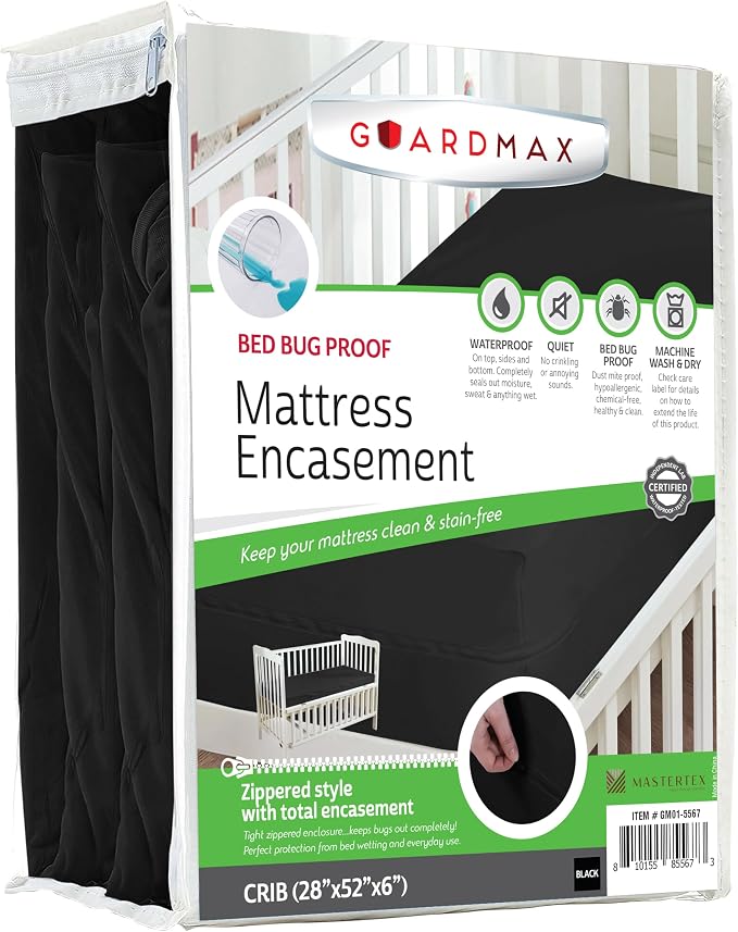 Guardmax Jersey Knitted Crib Size Zippered Mattress Encasement by Guardmax