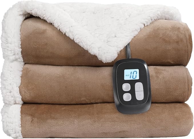 LaffyLo Electric Heated Blanket Full Size 72 x 84, Fast Heating Blanket - Image 6
