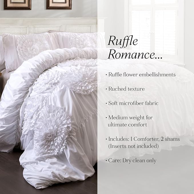 Lush Decor 3 Piece Serena Comforter Set - Image 7