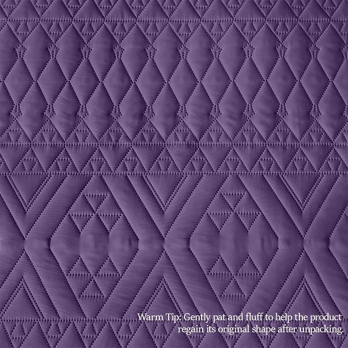 akkialla King/Cal King Quilt Set, Boho Geometric Pattern, Soft All-Season - Image 8
