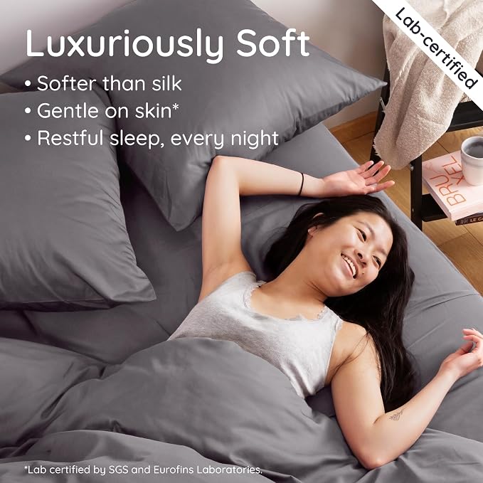 Bambaw 100% Viscose Derived from Bamboo Fitted Sheet, Cooling Fitted Sheet King - Image 4