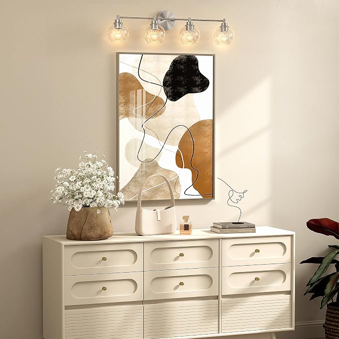 VONLUCE Bathroom Light Fixtures, 4-Light Vanity Light - Image 7
