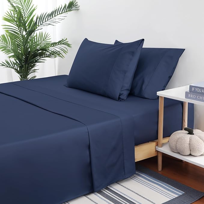 Flat Sheet Only 2 Pack, TwinXL Size 400 Thread Count 100% Egyptian Cotton Flat - Image 6