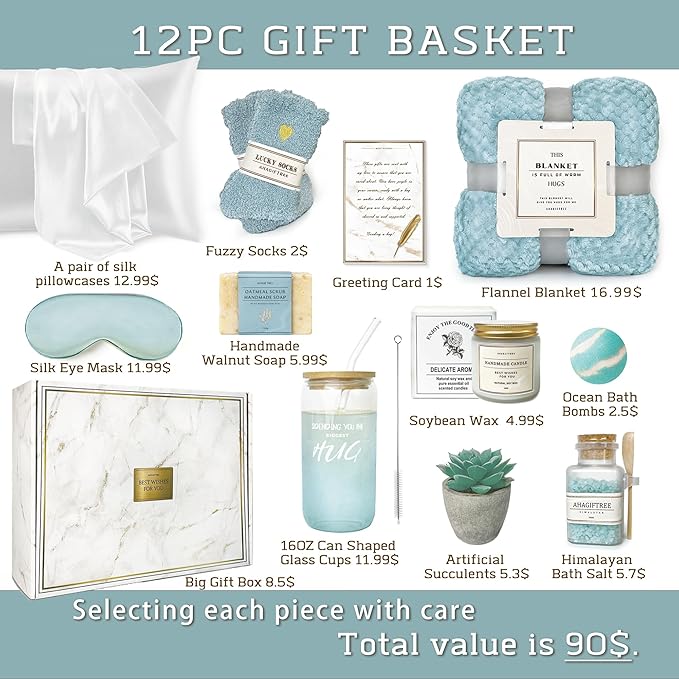 AHAGIFTREE Mother's Day Birthday Gifts Get Well Soon Gift Baskets - Image 3