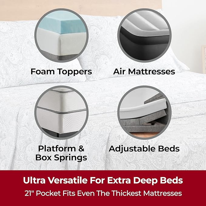Mellanni Extra Deep Queen Sheets - Image 2