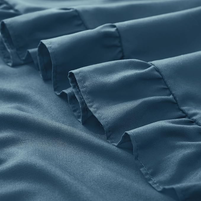 KKJIAF Ruffle Pillow Cases Queen Size Set of 2, Ruffled Pillow Covers - Image 6