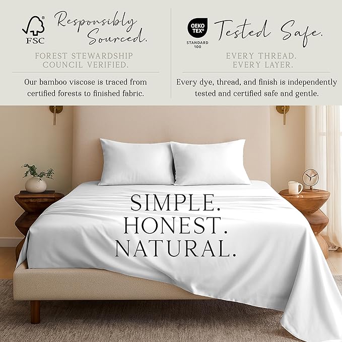 Karissa Mae Cooling Bamboo Viscose Standard Size Pillowcase Set | 100% - Image 4