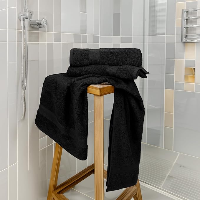 Commercial Bulk Pack of 12 Small Bath Towels – 100% Cotton Terry 24" x 46" – - Image 6
