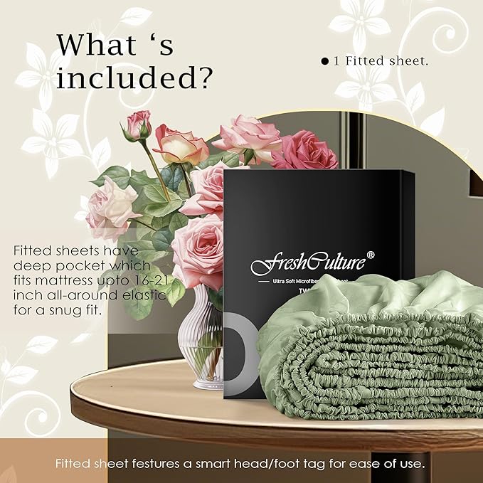 FreshCulture King Fitted Sheet Only – Premium Hotel-Quality Fitted Sheet - Image 5