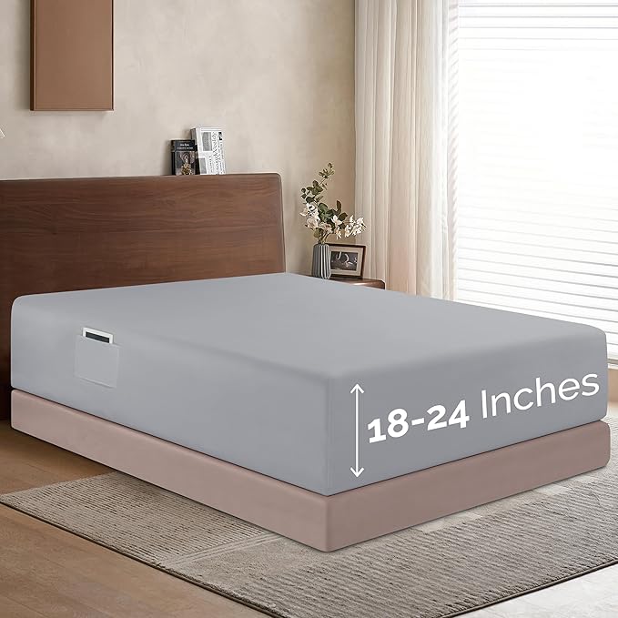 Elegant Comfort 1500 Premium Hotel Quality 18-24 Inches Deep by ELEGANTCOMFORT