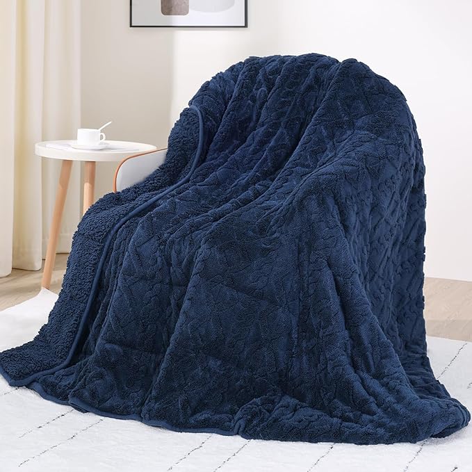 Drewin Weighted Blanket for Adults 20lbs Dual Sided Sherpa Weighted Blankets by Home