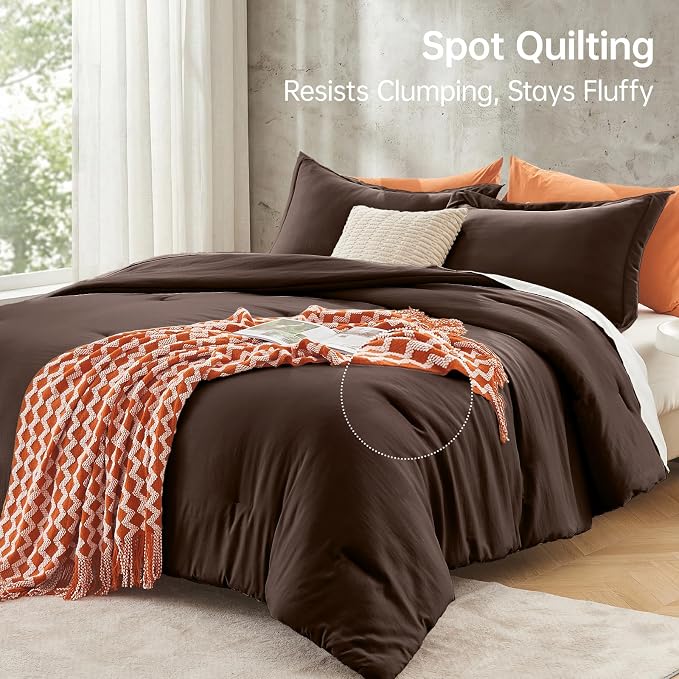 MUXHOMO Queen Comforter Set, All Season Ultra Soft Down Alternative Bedding - Image 5