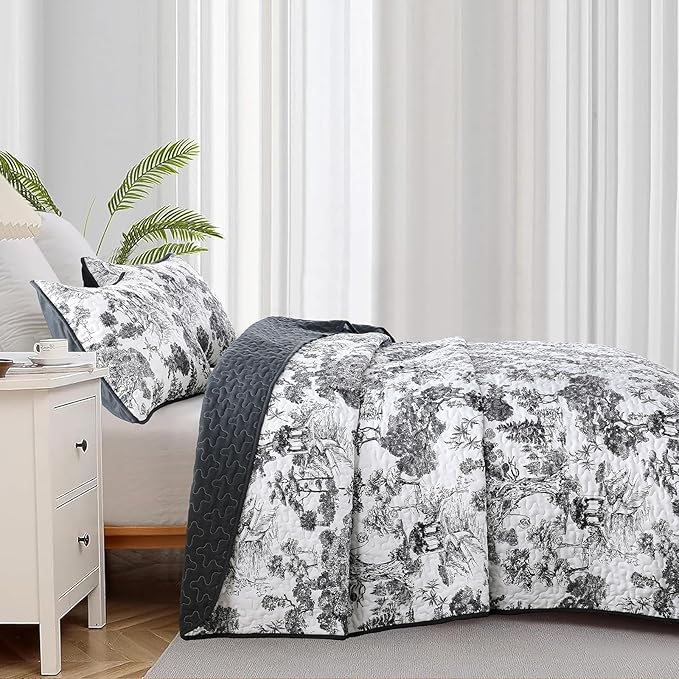 WONGS BEDDING Botanical Quilt Set Full Size - Image 7