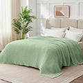 100% Cotton Muslin Blanket Queen 90" x 90", 6 Layers Breathable and Lightweight by Kozyhvn