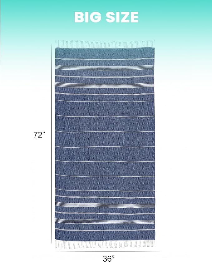 Turkish Beach Towels Yoga Blanket Gym Workout Towel Mens Birthday Gift Ideas - Image 4