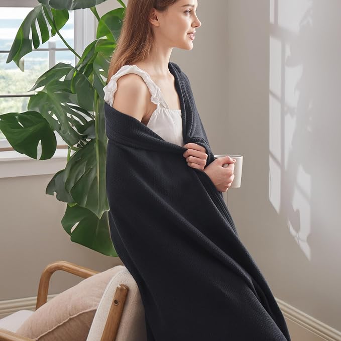 Bedsure GentleSoft 100% Cotton Large Throw Blanket - Image 4