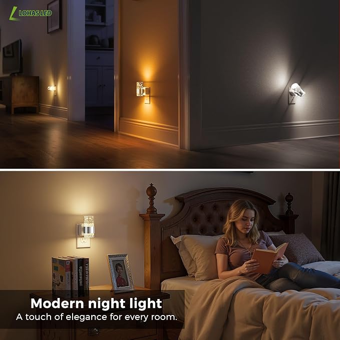 L LOHAS LED Night Lights Plug into Wall 2 Pack, Dimmable Night Light - Image 7