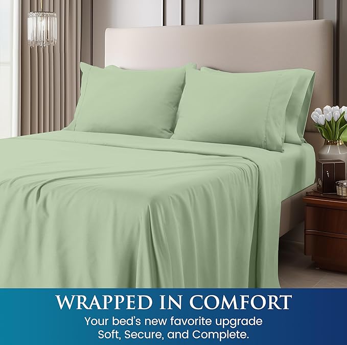 Utopia Bedding Queen Size 4 Piece Sheet Set - Image 4