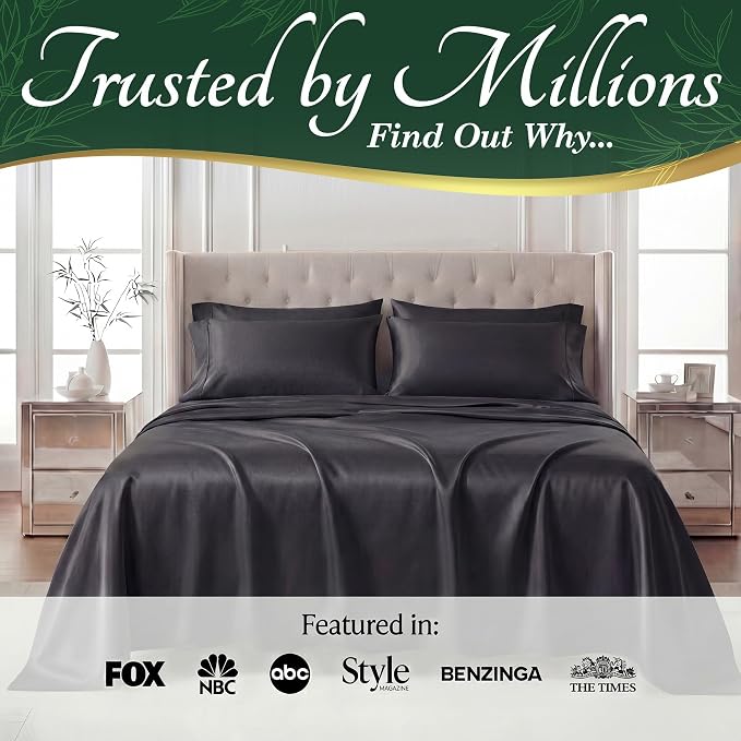 DECOLURE 100% Viscose Derived from Bamboo Sheets Twin Size - Image 5
