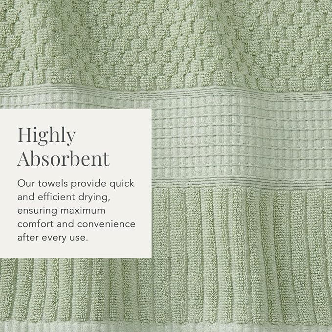 NY Loft 100% Cotton Hand Towel 6 Pack Hand Towel Set | Super Soft & Absorbent - Image 7