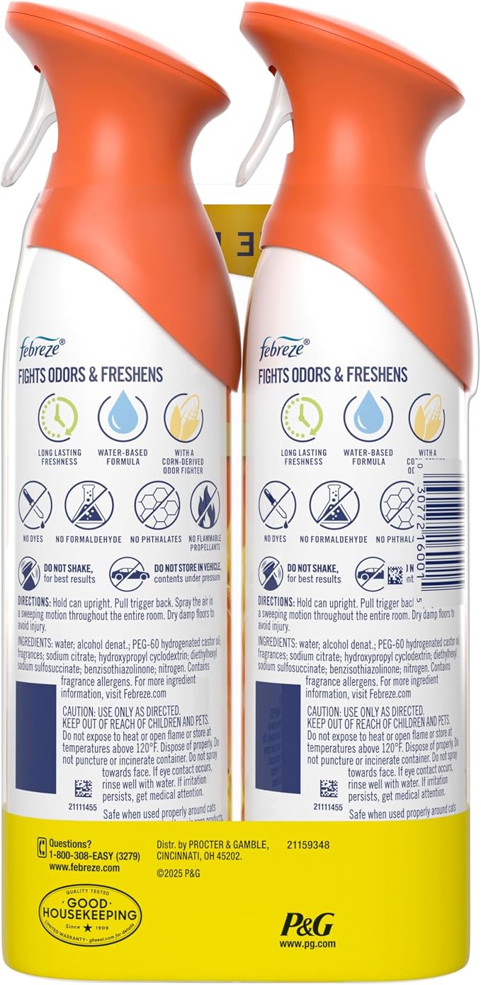 Febreze Air Freshener Spray, Odor-Fighting Room Spray, Tropical Blend Scent - Image 10
