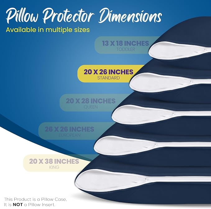 Utopia Bedding Premium 100% Waterproof Pillow Protectors - Image 2