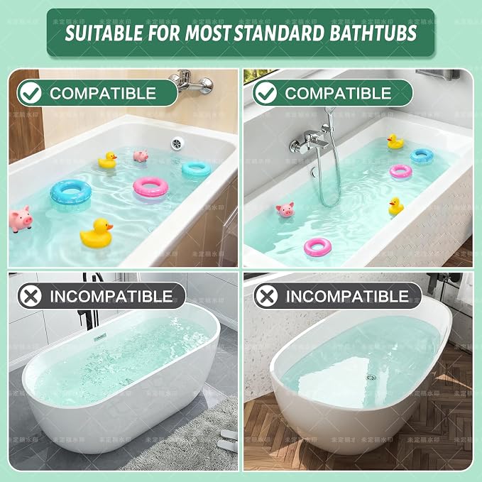 Bathtub splash guard for tub kids& Bath Shelf for Kids – Toddler Bath Tray - Image 7