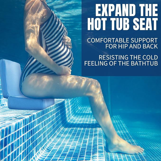 MABOZOO Foldable Hot Tub Booster Seat, Adjuatable 2 Heights Extra Thick Hot Tub - Image 4