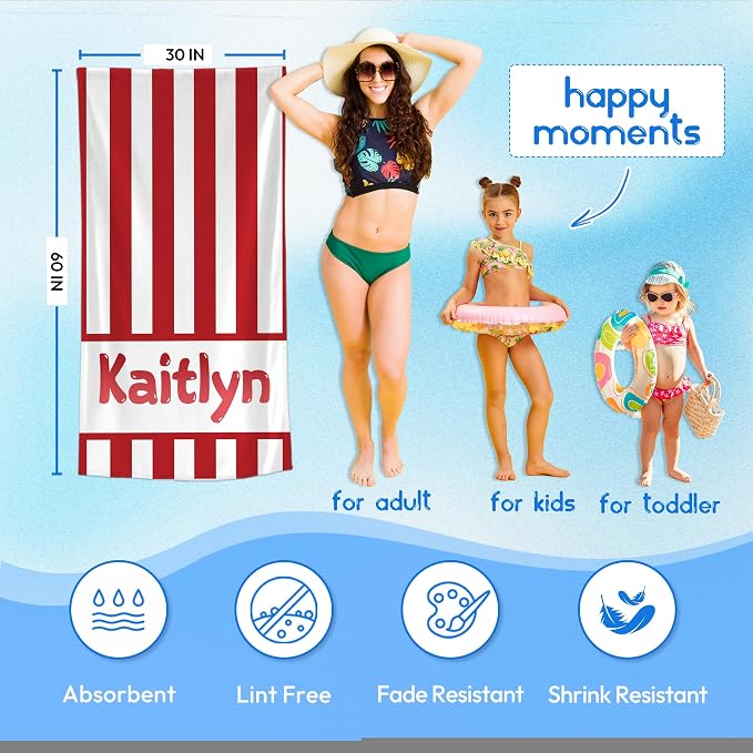 JML Personalized Beach Towel - Image 3