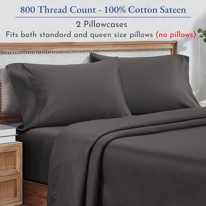 Heirloom Soft, Smooth & Thick Certified 800 Thread Count 100% Cotton Sateen - Image 4