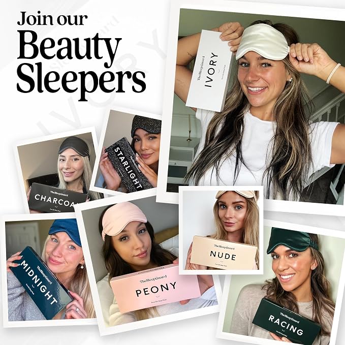 TheSleepGuard Pure Silk Sleep Mask Light Blocking Travel Essentials. Eye Masks - Image 7