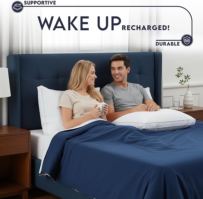 Utopia Bedding Bed Pillows for Sleeping Queen Size, Soft & Fluffy Pillow - Image 7