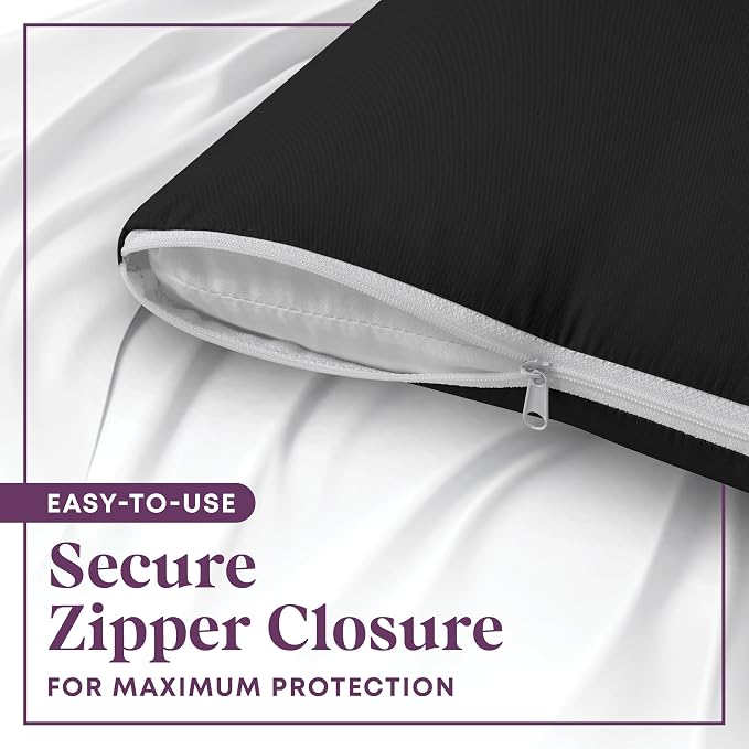 CirclesHome Pillow Protectors 4 Pack King Zippered - Image 3