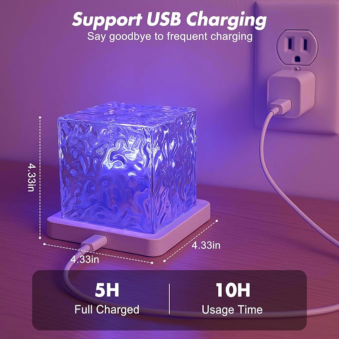 Rechargeable Shower Light No Wiring, 16 Color Changeable Ocean Wave Projector - Image 7