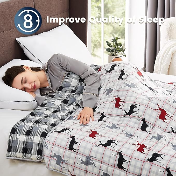 CuteKing Weighted Blanket for Adults Heavy Blanket for 180-190lbs, Weighted - Image 2