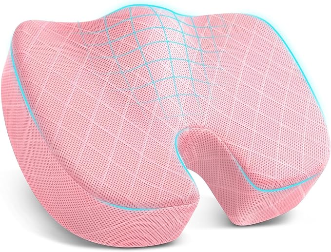 TushGuard Office/Car Seat Cushion, Non-Slip Sciatica & Back Coccyx Tailbone by TushGuardSeatCushonsPillows