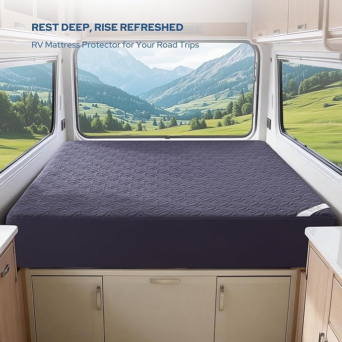 BEDLORE Waterproof Mattress Protector, RV Queen Size Mattress Pad Noiseless - Image 3