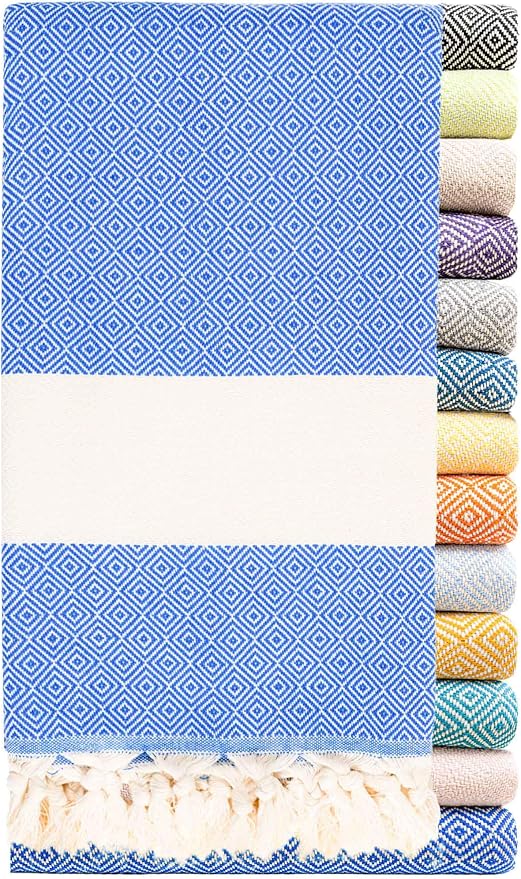 Turkish Beach Towel Oversized Clearance XL 40x71- Sand Free by RaySilver