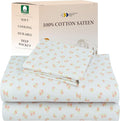 California Design Den Twin Floral Sheet Set, 100% Cotton 12" Pocket Twin Sheets by CaliforniaDesignDen
