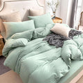 PURE ERA Jersey Knit Duvet Cover Set 100% T-Shirt Cotton Super Soft Comfy 2pc by PUREERA