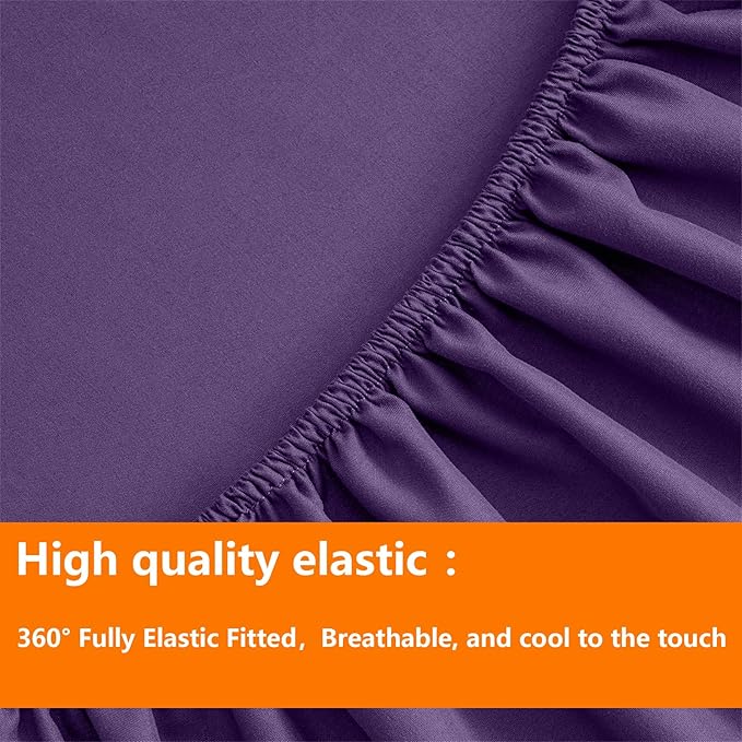 TAIMIT Purple Queen Size Comforter Set - Image 6